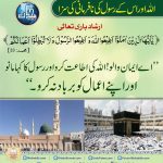 Read more about the article اللہ اور اس کے رسول کی نافرمانی کی سزا