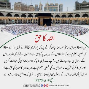 Read more about the article اللہ کا حق