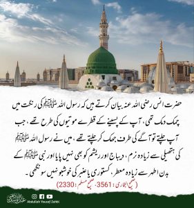 Read more about the article نبی کریم کا حلیہ اور اخلاق فاضلہ