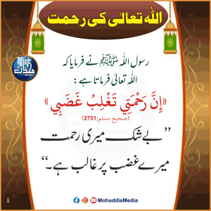 Read more about the article اللہ تعالی کی رحمت