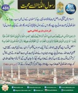 Read more about the article رسول اللہ سے محبت