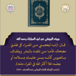 Read more about the article وروى البيهقي عن ابن المبارك رحمه الله