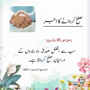 Read more about the article صلح کروانے کا اجر