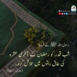 Read more about the article شب قدر کو رمضان کے آخری عشرہ کی طاق راتوں میں تلاش کرو