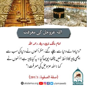 Read more about the article اللہ عزوجل کی معرفت