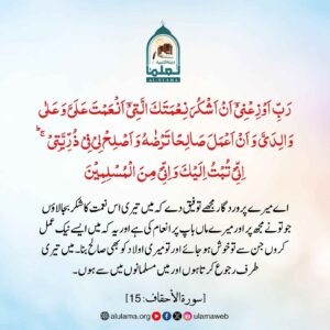 Read more about the article اللہ کی نعمت پر شکر ادا کرنا