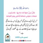 Read more about the article ہر نبی کو ایک دعا دی گئی