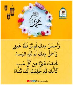 Read more about the article و أحسن منك لم تر قط عيني