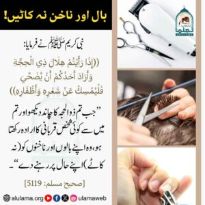 Read more about the article بال اور ناخن نہ کاٹیں