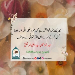 Read more about the article حضرت علی کی خواہش