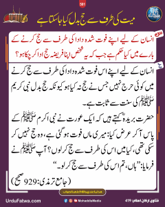 Read more about the article میت کی طرف سے حج بدل کیا جا سکتا ہے