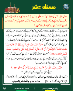 Read more about the article مسئلہ عشر