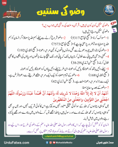 Read more about the article وضو کی سنتیں