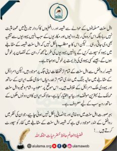 شیعہ اور رافضیوں کا تاریخ میں کردار