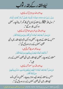 لیلۃ القدر کے بقدر ثواب