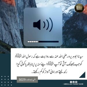 چھینک آئے تو کیا کریں