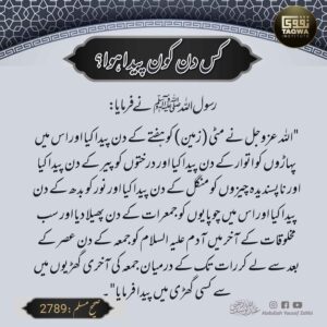 کس دن کون پیدا ہوا