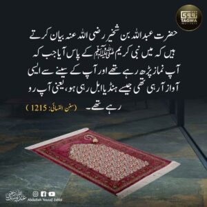 رسول اللہ ﷺ کی نماز میں کیفیت