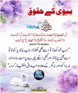 بیوی کے حقوق