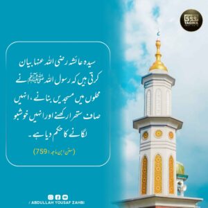 نبی کریم ﷺ نے محلوں میں مسجدیں بنانے کا حکم دیا