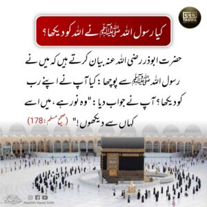 کیا رسول اللہ ﷺ نے اللہ کو دیکھا ہے