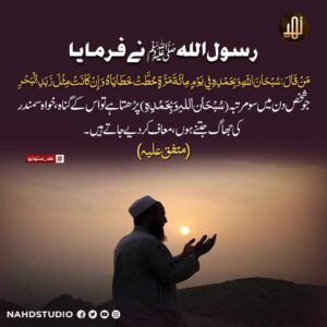 سمندر کی جھاگ جتنے گناہ بھی معاف