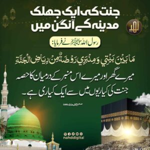 جنت کی ایک جھلک مدینہ کے آنگن میں